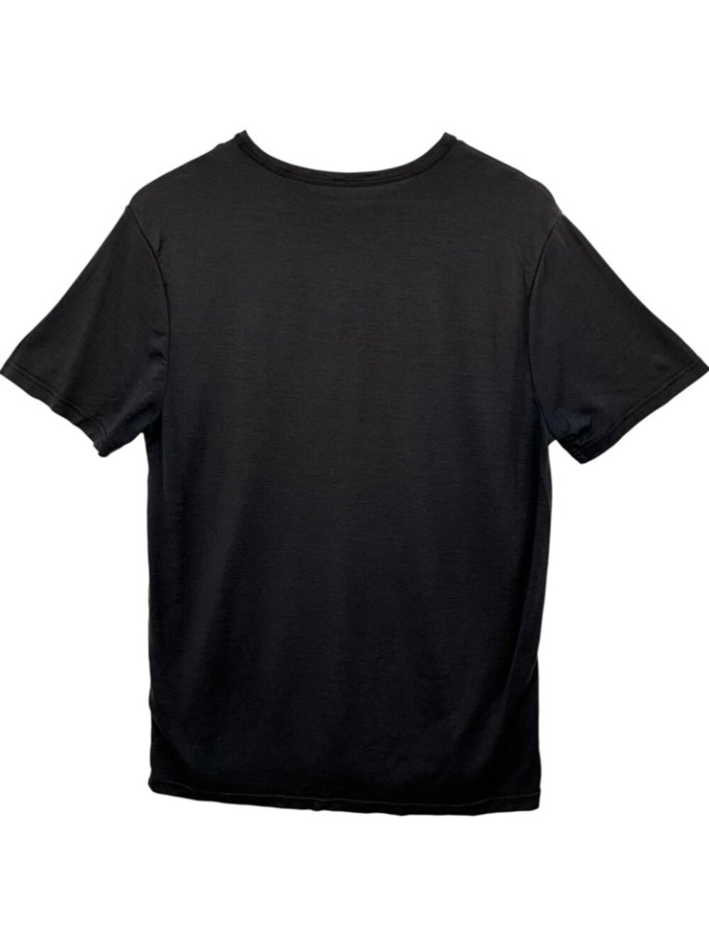 Unbound Merino Tee Shirt Mens Large Black 100% Merino Wool Crew Neck Tagless - Picture 3 of 10